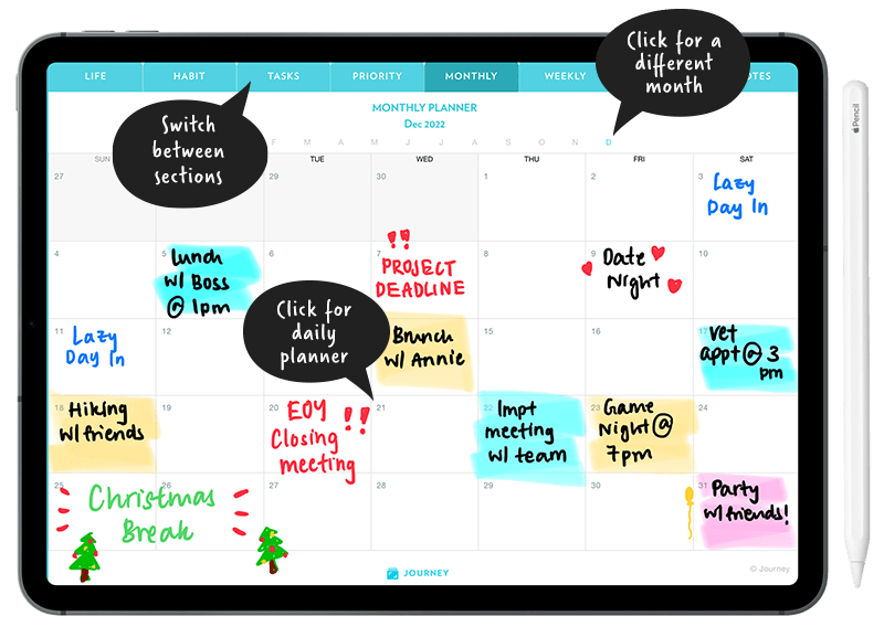 Versatile Digital Life Planner, Tutorial